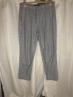 Rag & Bone Men's Gray Checkered Pants